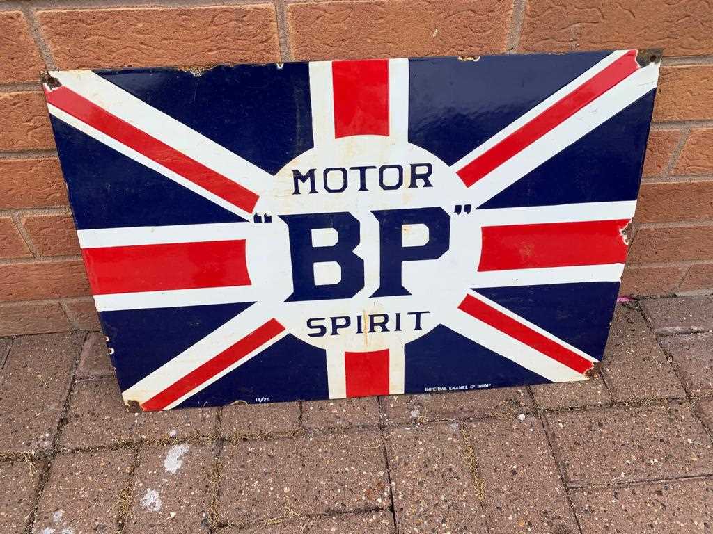 Lot 8 - BP ENAMEL SIGN FLAG