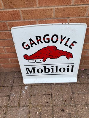 Lot 21 - ENAMEL GARGOYLE MOBILOIL SIGN