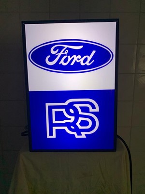 Lot 27 - FORD RS LIGHT UP SIGN