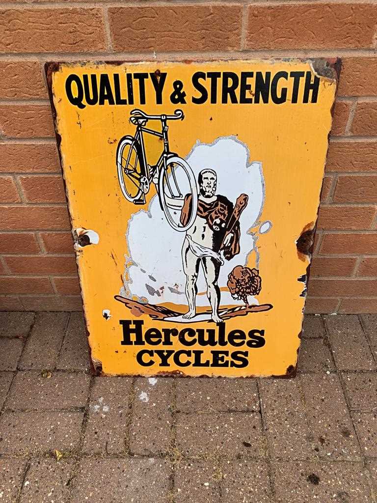 Lot 33 - HERCULES BIKE SIGN