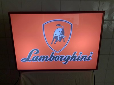 Lot 38 - LAMBORGHINI LIGHT UP SIGN