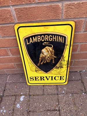 Lot 39 - LAMBORGHINI SERVICE SIGN