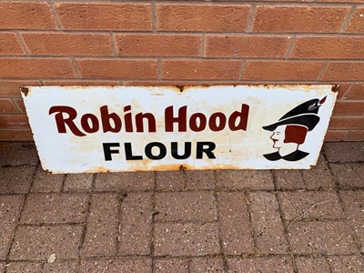 Lot 68 - ROBIN HOOD FLOUR ENAMEL SIGN