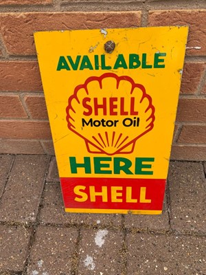 Lot 86 - SMALL SHELL SOLD HERE SIGN