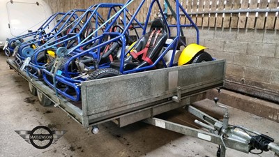 Lot 688 - FOUR BUGGIES ON A BATEMAN TRAILER