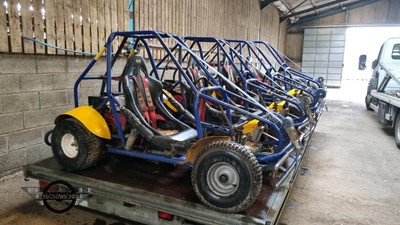 Lot 688 - FOUR BUGGIES ON A BATEMAN TRAILER