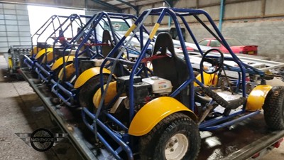 Lot 688 - FOUR BUGGIES ON A BATEMAN TRAILER