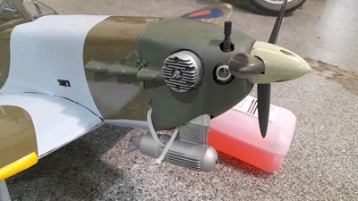 Lot 591 - MODEL RADIO CONTROLLED SPITFIRE