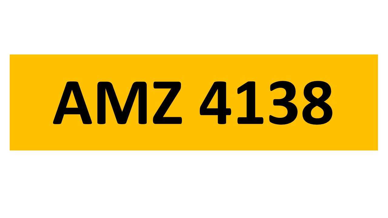 Lot 21 - REGISTRATION ON RETENTION - AMZ 4138