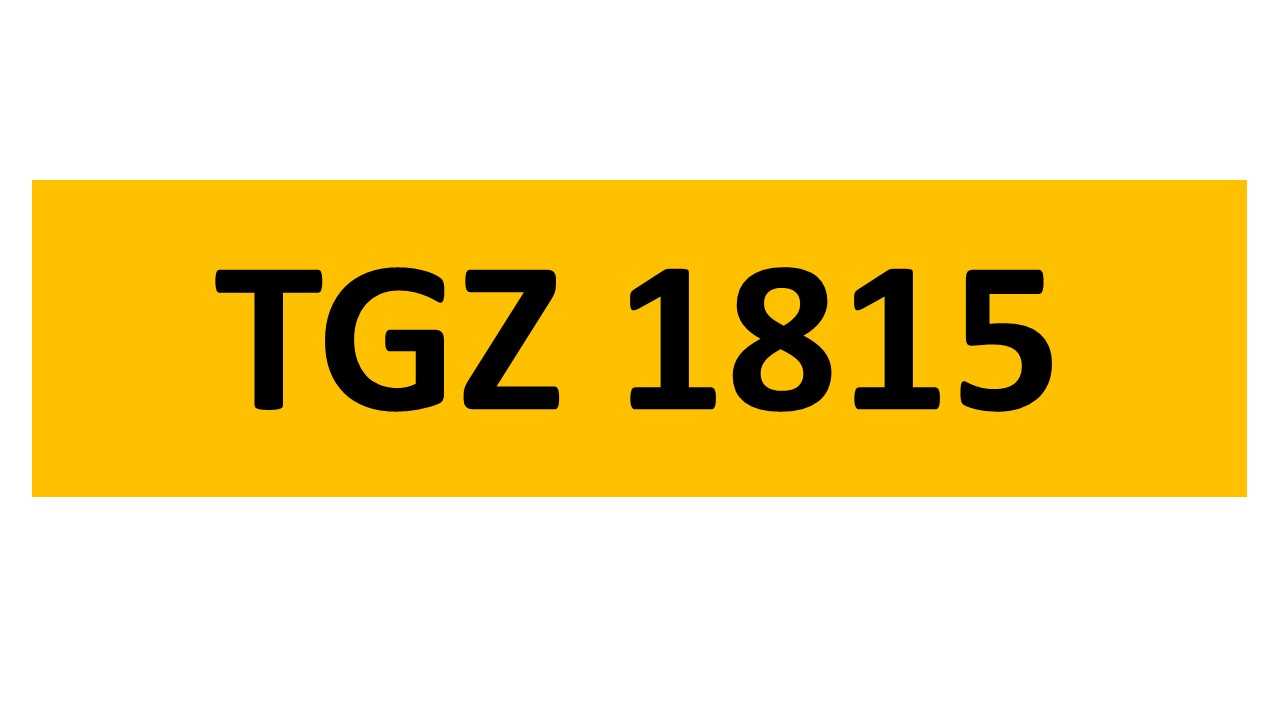 Lot 35 - REGISTRATION ON RETENTION - TGZ 1815