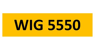 Lot 43-7 - REGISTRATION ON RETENTION - WIG 5550