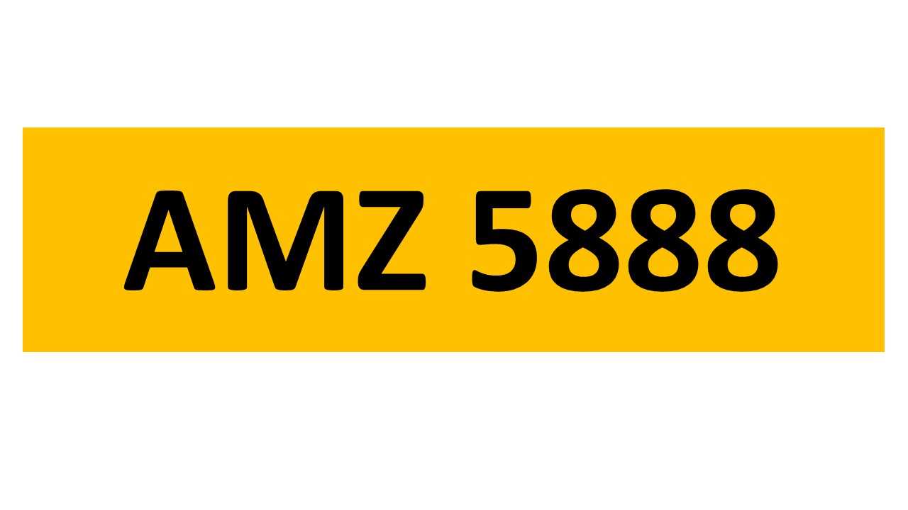 Lot 44 - REGISTRATION ON RETENTION - AMZ 5888