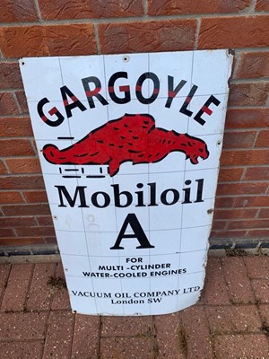 Lot 165 - GARGOYLE MOBILOIL SIGN