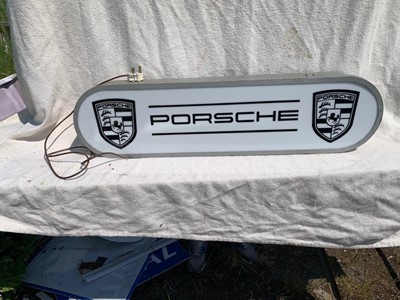 Lot 239 - PORSCHE LIGHTUP SIGN