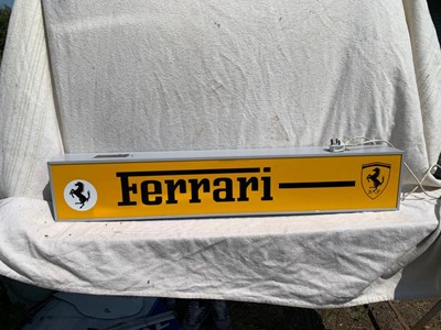 Lot 243 - FERRARI LIGHTUP SIGN