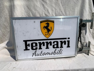 Lot 255 - FERRARI AUTOMOBILI LIGHTUP SIGN