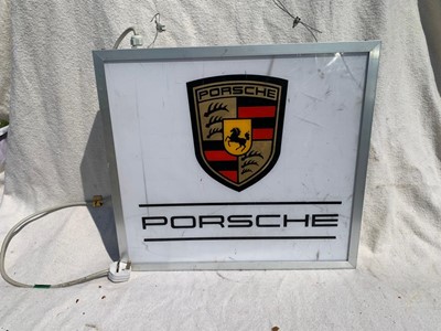 Lot 263 - PORSCHE LIGHTUP SIGN