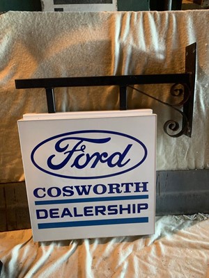 Lot 275 - FORD COSWORTH DEALERSHIP HANGING SIGN