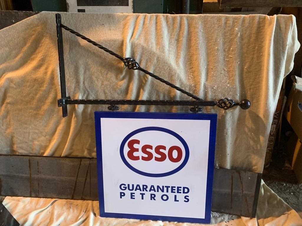 Lot 279 - ESSO GUARANTEED PETROLS HANGING SIGN