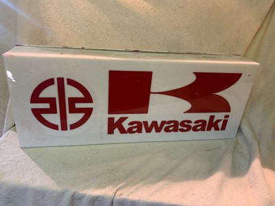 Lot 363 - KAWASAKI LIGHTUP SIGN