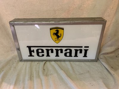 Lot 435 - FERRARI LIGHTUP SIGN