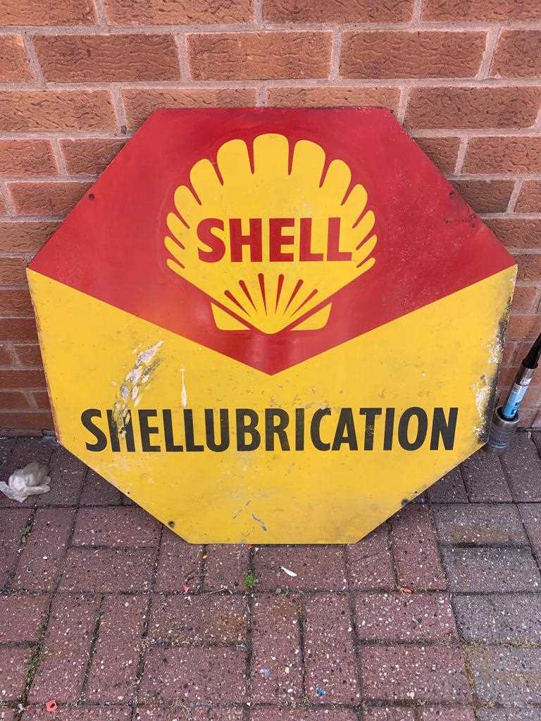 Lot 439 - SHELL LUBRICATION SIGN