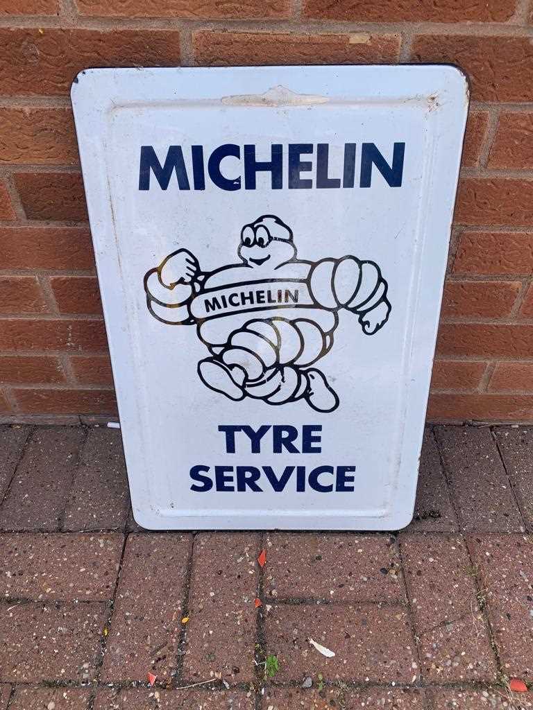 Lot 451 - MICHELIN TYRE SERVICE ENAMEL SIGN