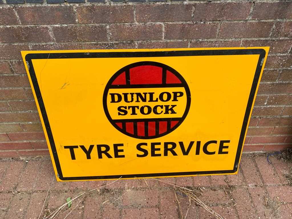 Lot 463 - DUNLOP STOCK TYRE SIGN