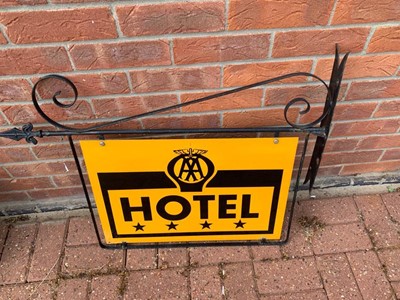 Lot 539 - AA HOTEL HANGING SIGN