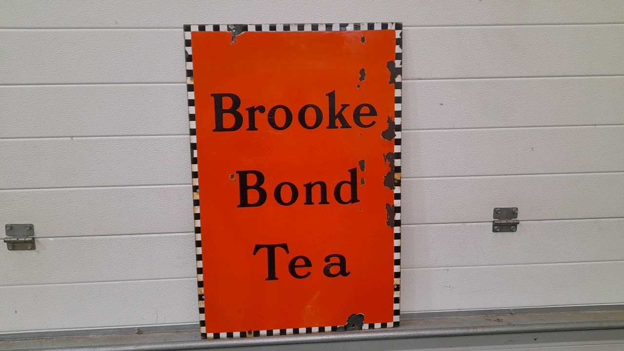 Lot 635 - BROOKE BOND TEA ENAMEL SIGN 20" X 30"