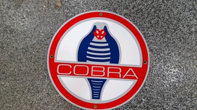 Lot 651 - COBRA ROUND SIGN 12" X 12"