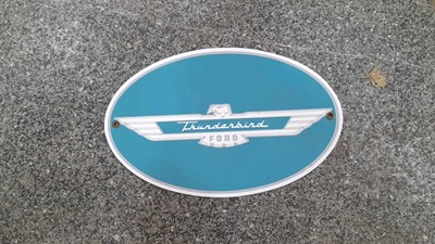 Lot 479 - FORD THUNDERBIRD SIGN 12" X 7"