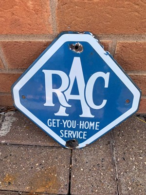 Lot 105 - RAC ENAMEL GET YOU HOME SIGN