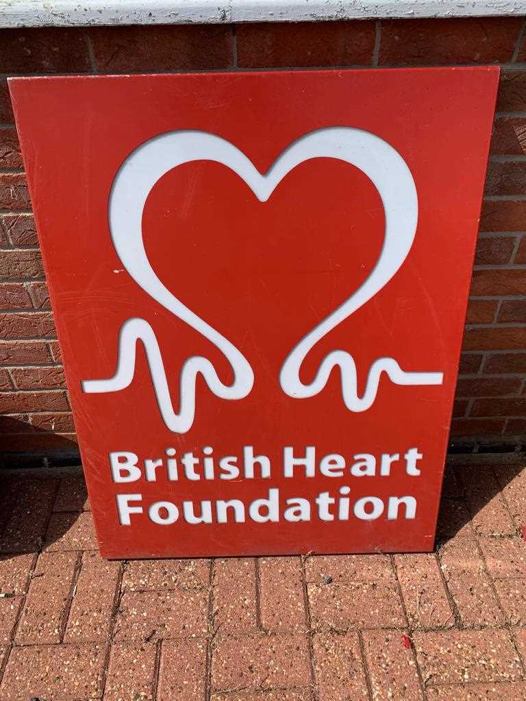 Lot 115 BRITISH HEART FOUNDATION SIGN ALL PROCEEDS