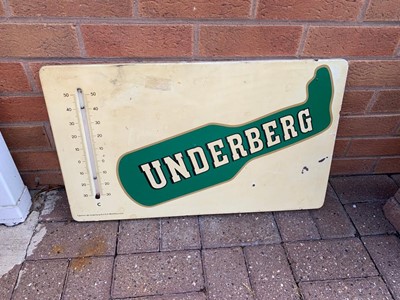 Lot 116 - UNDERBERG THEMOMETER SIGN