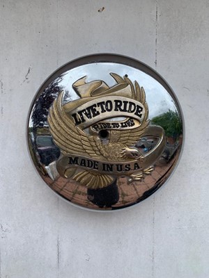 Lot 118 - LIVE TO RIDE SIGN