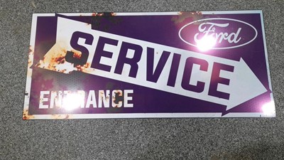 Lot 37 - FORD SERVICE , METAL , REPRO SIGN 47" X 22"