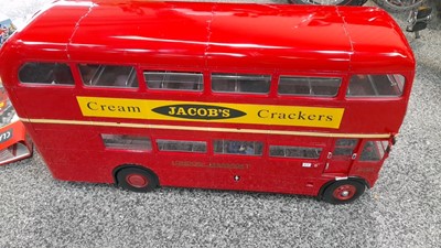 Lot 469 - ROUTEMASTER BUS SCALE MODEL COMPLETE AND IN WORKING ORDER 27" X 14.5" X 8"