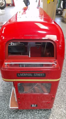 Lot 469 - ROUTEMASTER BUS SCALE MODEL COMPLETE AND IN WORKING ORDER 27" X 14.5" X 8"