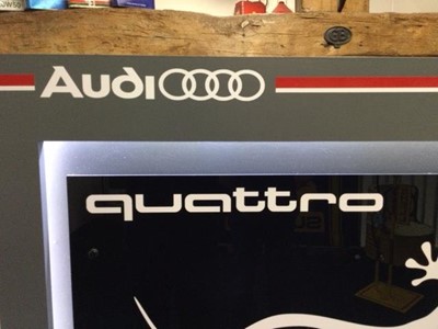 Lot 257 - LARGE ILLUMINATED AUDI QUATTRO SIGN