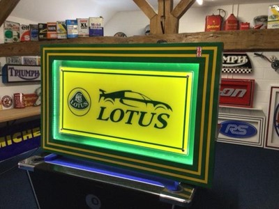 Lot 261 - LARGE ILLUMINATED LOTUS SIGN