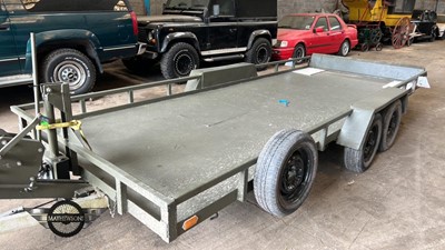 Lot 468 - TILT TIP CAR TRANSPORTER 16 FT TWIN WHEELER