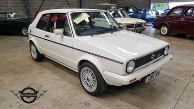 Lot 458 - 1983 VOLKSWAGEN GOLF CABRIO GTI