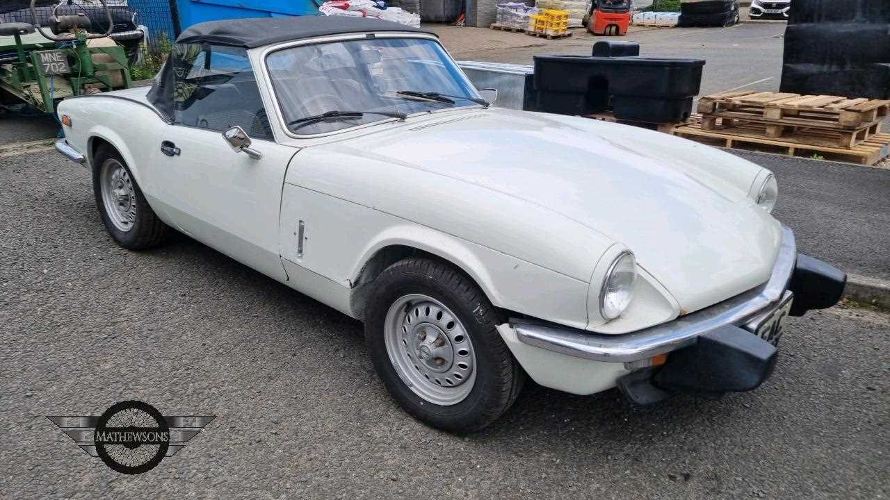 Lot 629 - 1979 TRIUMPH SPITFIRE 1500