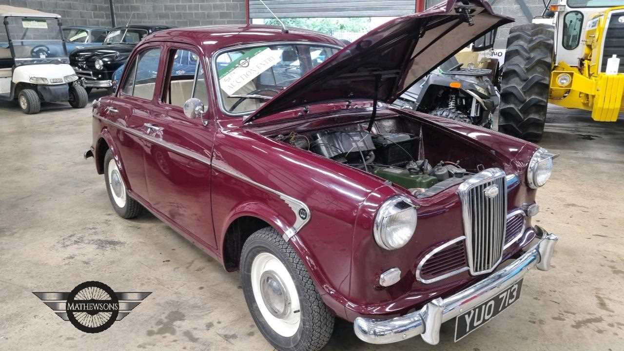 Lot 31 1958 WOLSELEY 1500