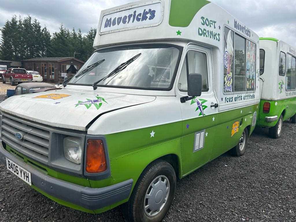 Lot 128 - 1985 FORD TRANSIT 100 ICE CREAM VAN