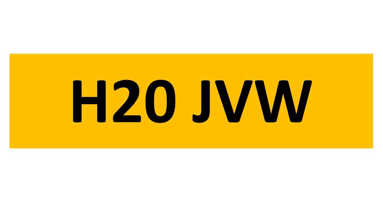Lot 13 - REGISTRATION ON RETENTION - H20 JVW