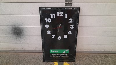 Lot 323 - LUCAS CLOCK PLASTIC BATTERY POWERED