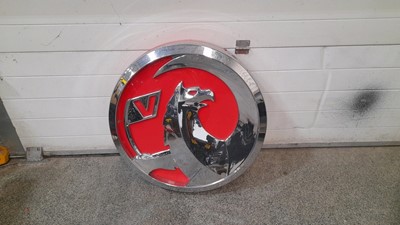 Lot 395 - ILLUMINATED  ROUND VAUXHALL SIGN 28" DIA