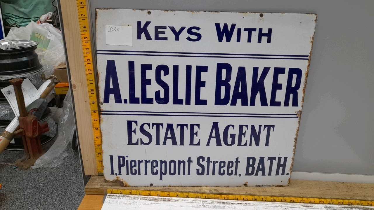 Lot 483 - ESTATE AGENTS ENAMEL SIGN 20